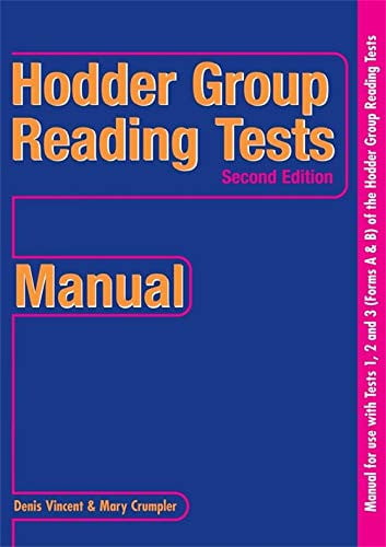Hodder Group Reading Tests 1-3 New Edition: Manual