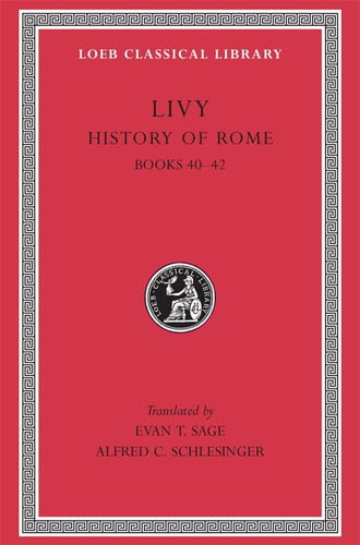 Livy: Books XL-XLII