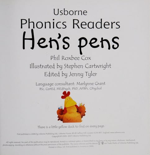 Hens Pens (Phonics Readers)