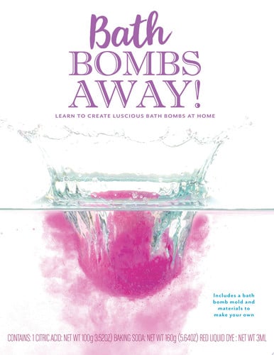 Bath Bombs Away! Learn to Create Luxurious Bath Bombs at Home - Includes a bath bomb mold and materials to make your own