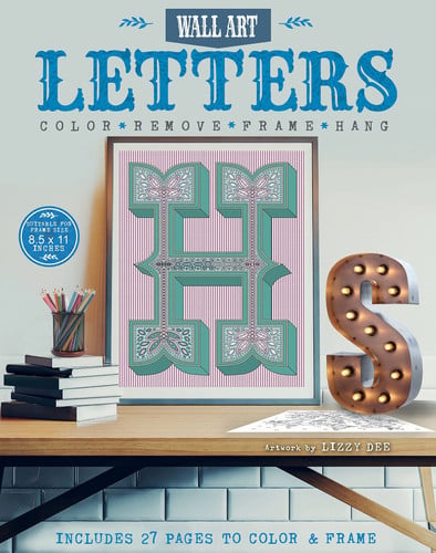 Letters Color, Remove, Frame, Hang