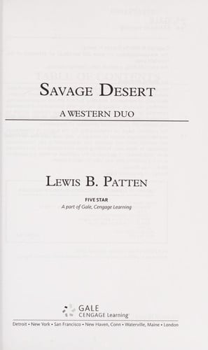 Savage Desert A Western Duo
