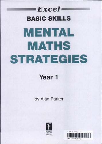 Mental Maths Strategies Year 1